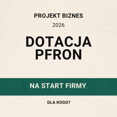 Dotacja PFRON na start firmy w 2026 roku – okładka artykułu Projekt Biznes