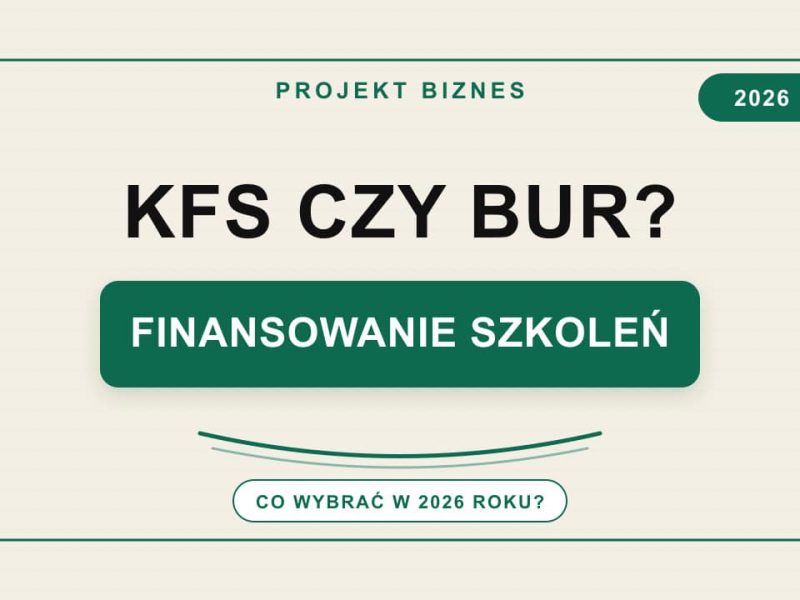 KFS czy BUR w 2026 roku – finansowanie szkoleń dla firmy