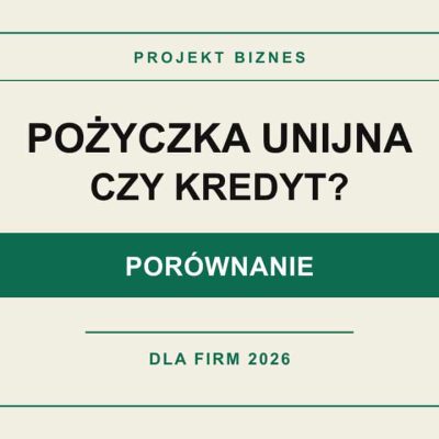 Pożyczka unijna czy kredyt bankowy w 2026 roku – porównanie